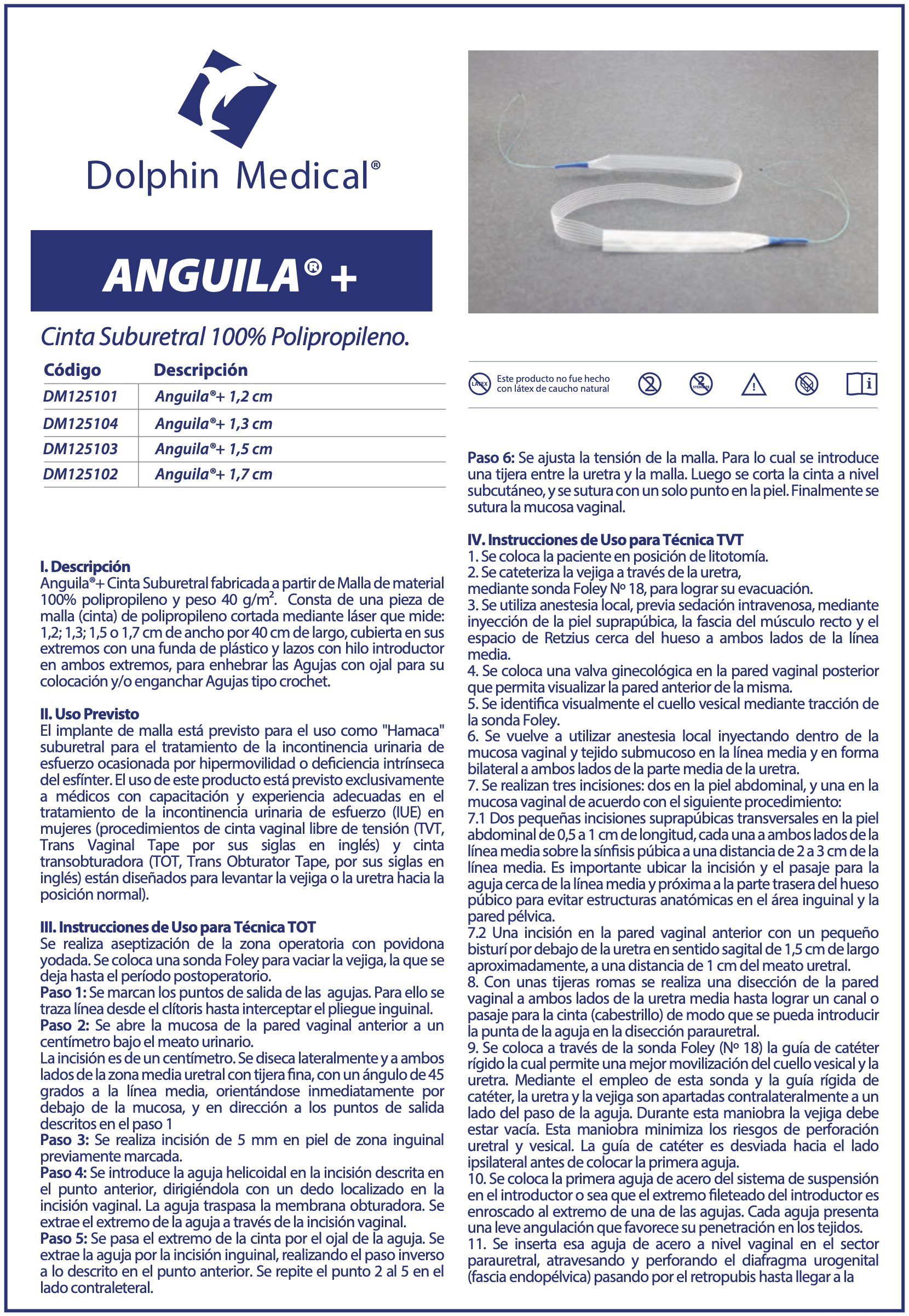 IFU ANGUILA PLUS